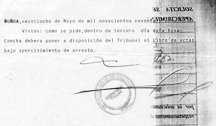 Se resiste a entregar el Libro de Actas